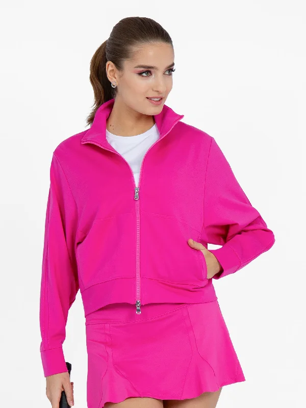 Soft Textures Women's Dolman Sleeve Sofia Knit Jacket - Raspberry Pink