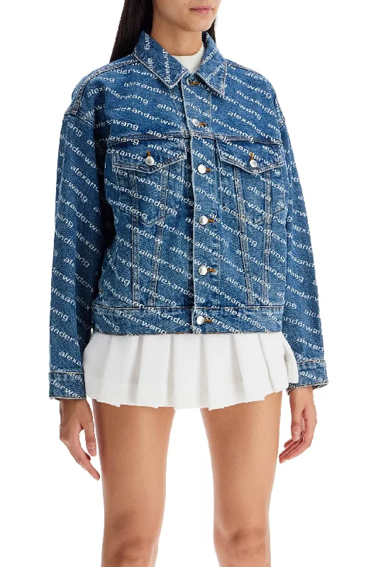 Soft Trends Alexander Wang Denim Logoed Jacket