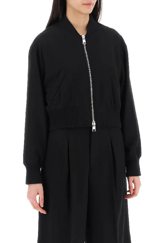 Unique Prints Ami Alexandre Matiussi Cropped Twill Bomber Jacket
