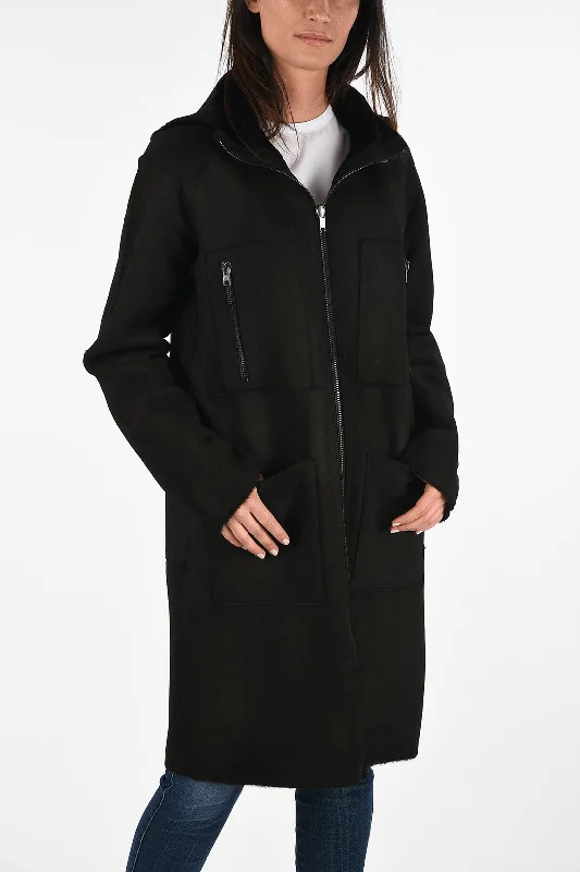Printed Patterns Diesel BLACK GOLD Leather LISTY-A Coat