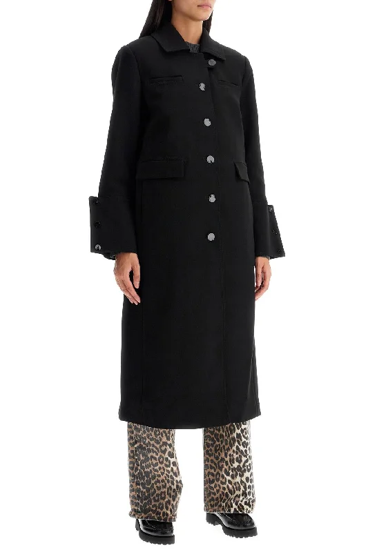 Summer Selection Ganni Long Single-Breasted Coat