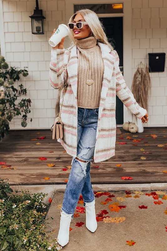 Summer Comfort Layers Of Love Plaid Coat
