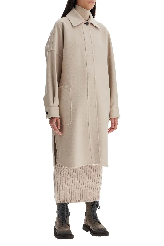 Playful Style Max Mara Atelier 'cashmere Oversized Chemise Coat