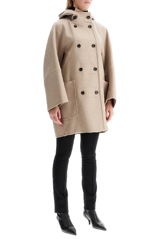 Urban Comfort Max Mara Double-Breasted Coat With Hood