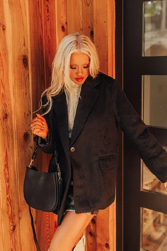Comfortable Jackets Out For A Drive Faux Fur Jacket In Black
