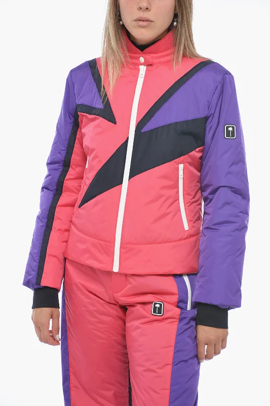 Soft Fashion Palm Angels Color Block Designed THUNDERBOLT Ski Jacket