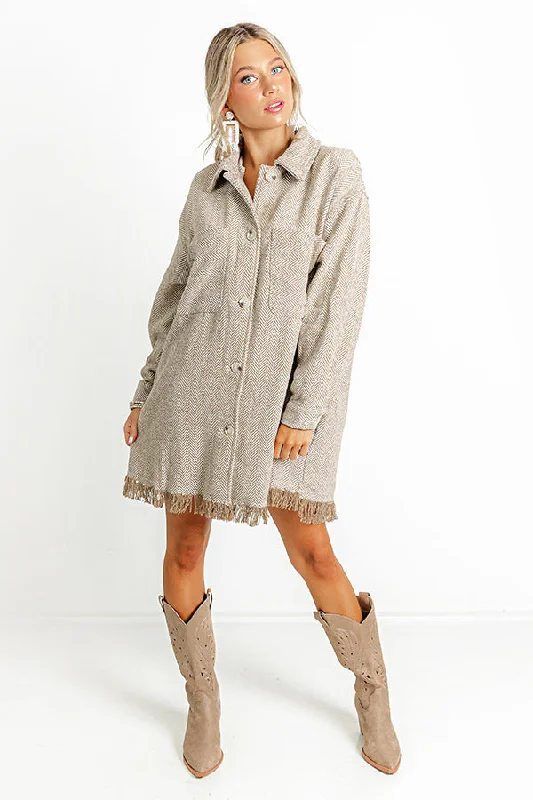 Casual Wear Pumpkin Spice Please Tweed Jacket