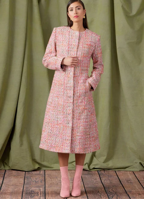 Moisture wicking Vogue Coat V1926