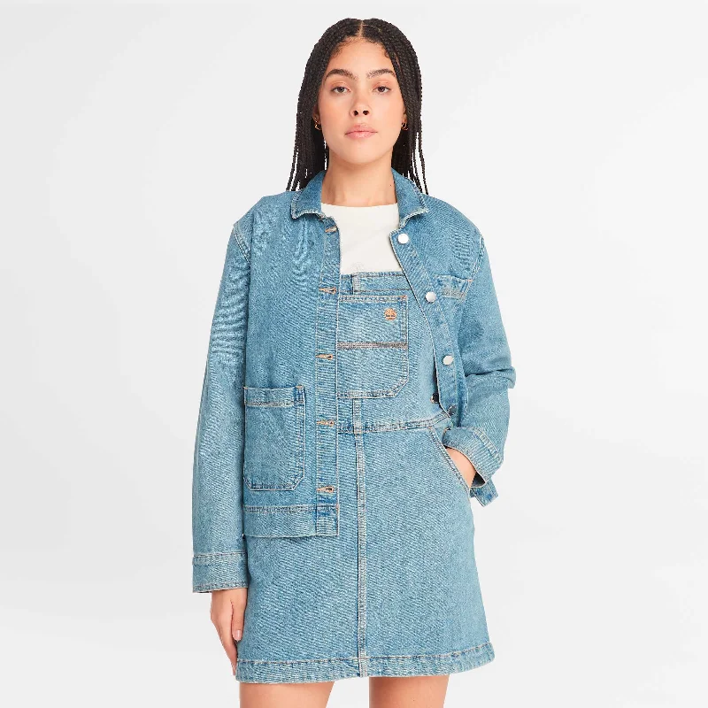 Goddess Outfit Women's Denim Chore Jacket with Refibra Technology