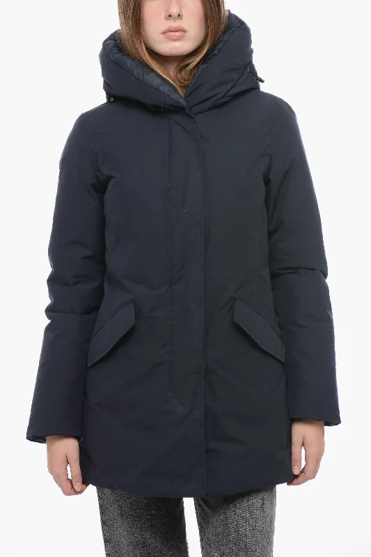 Classic Retro Woolrich Padded ECO BYRD Parka with Hood