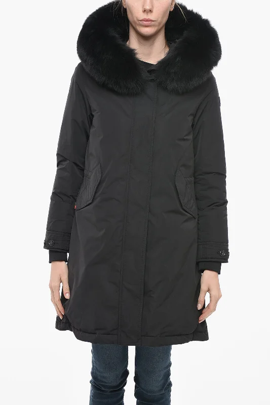 Comfortable Sweaters Woolrich Removable Fur KEYSTONE Parka
