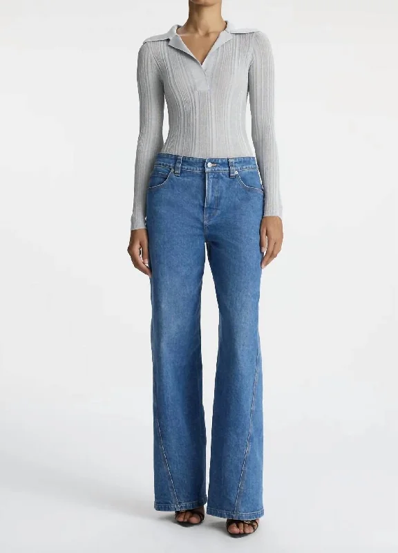 Weekend Style Abbott Jean In Blue