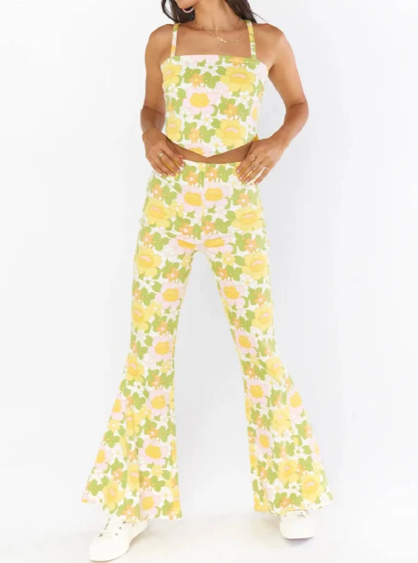 Everyday Style Berkley Bells Jeans In Fresh Flowers Denim