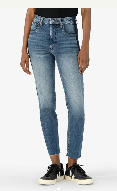 Elegant Fit Elizabeth High Rise Fab Ab In Designer W Medium Wash