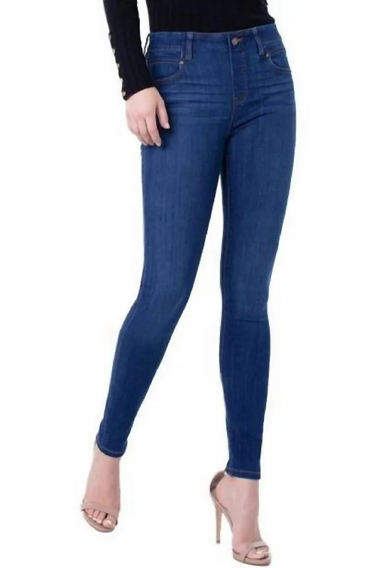 Easy Style Gia Glider Skinny Jean In Elysian Dark