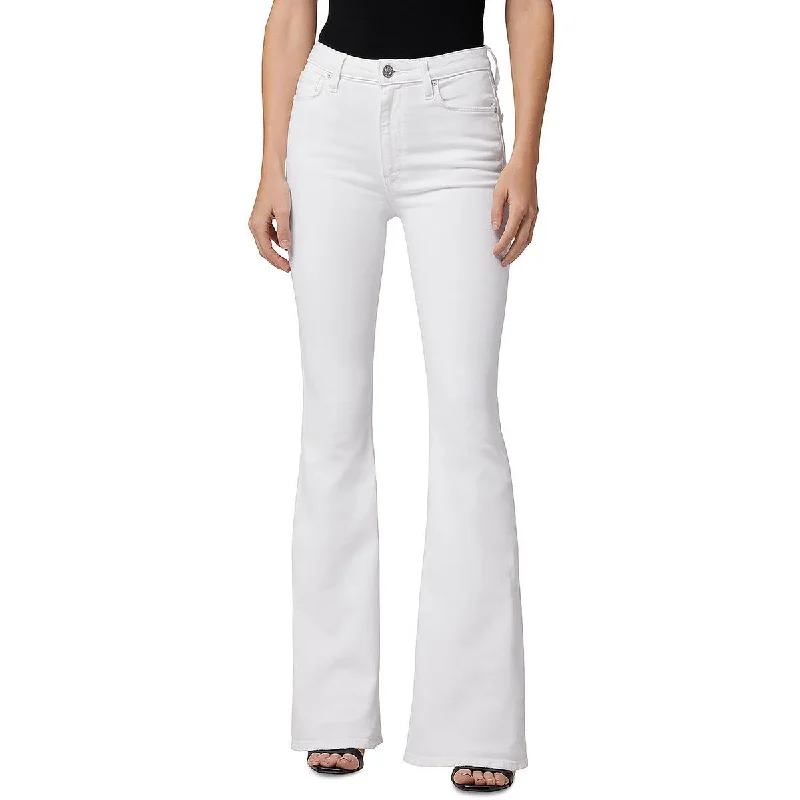 Cozy Essentials Holly Womens Denim High Rise Flare Jeans