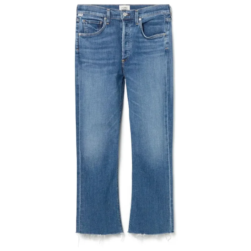 Personalized Design Isola Cropped Boot Denim In Lawless