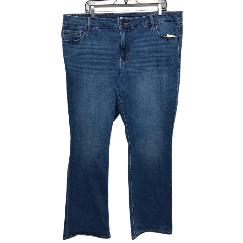 Classic Retro Jeans Boot Cut By Old Navy In Blue Denim, Size: 20