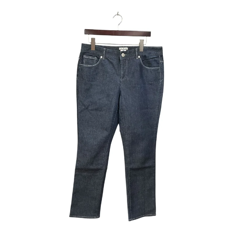 Embroidered Letters Jeans Boot Cut By Tommy Hilfiger In Blue Denim, Size: 12