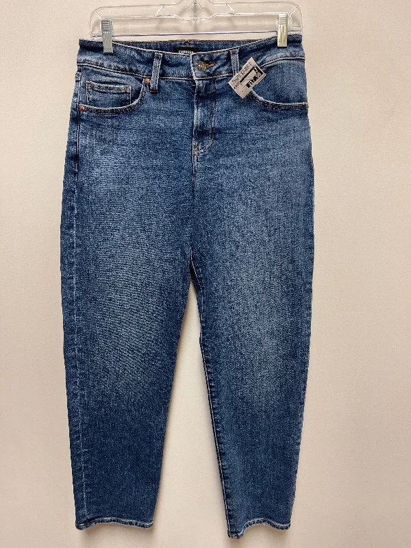 Jeans Boyfriend By Express In Blue Denim, Size: 6