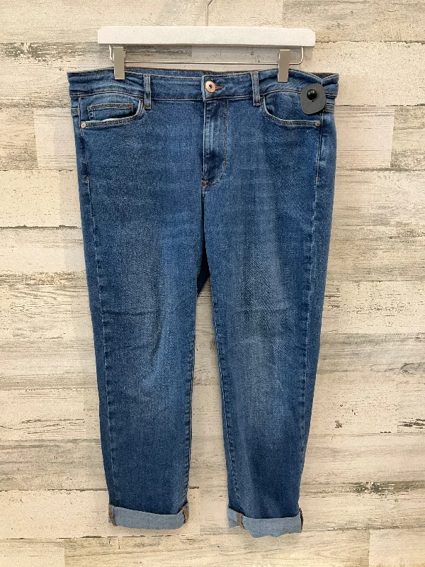 Fashionable Comfort Jeans Boyfriend By J. Jill In Blue, Size: 14