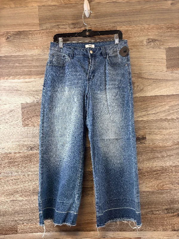 Casual Street Jeans Cropped By Kensie In Blue Denim, Size: 8