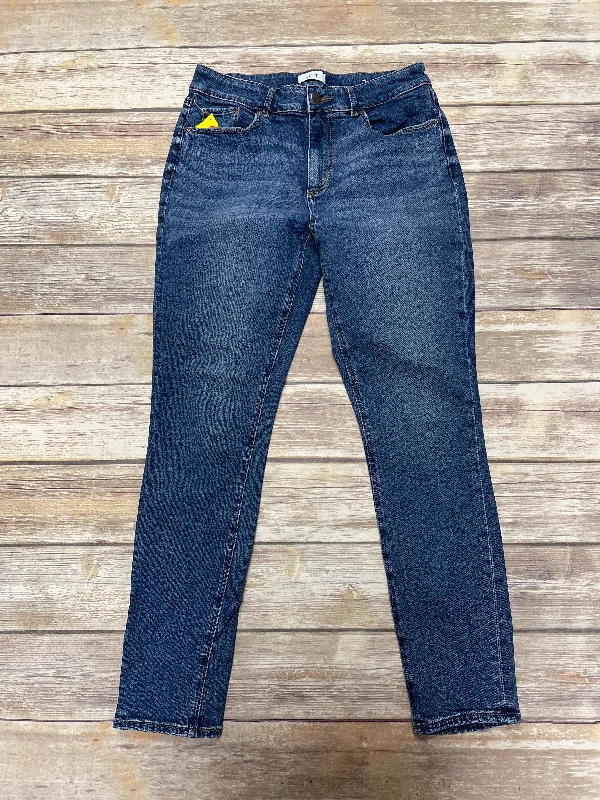 Layered Comfort Jeans Cropped By Loft In Blue Denim, Size: 6