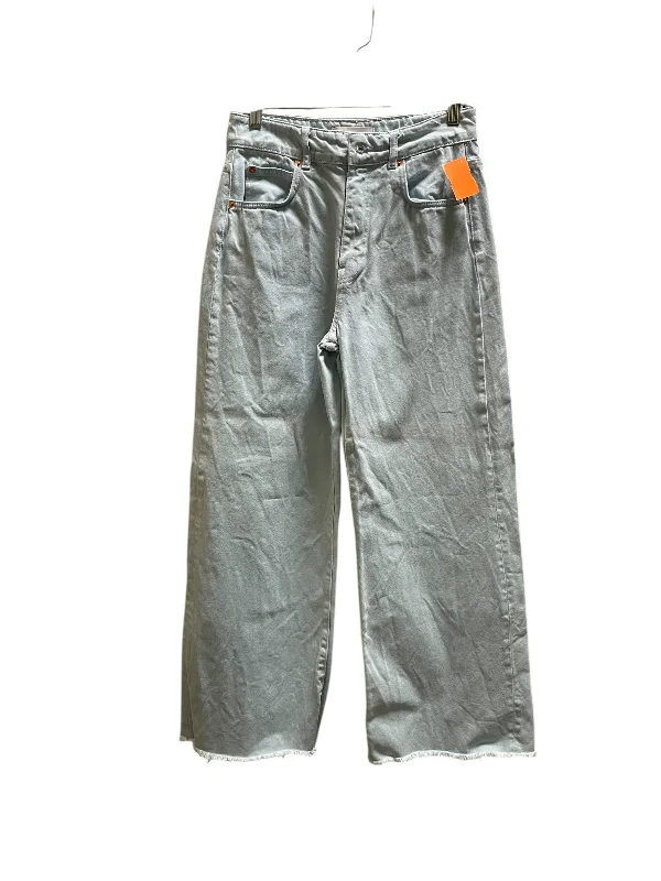 Luxury Fashion Jeans Flared By Zara In Blue, Size: 6