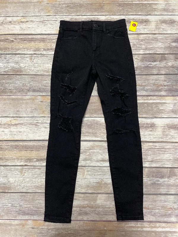 Exquisite Craftsmanship Jeans Jeggings By American Eagle In Black, Size: 4