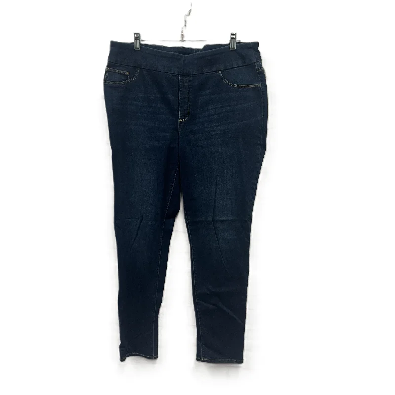 Comfortable Looks Jeans Jeggings By Chicos In Blue, Size: 14
