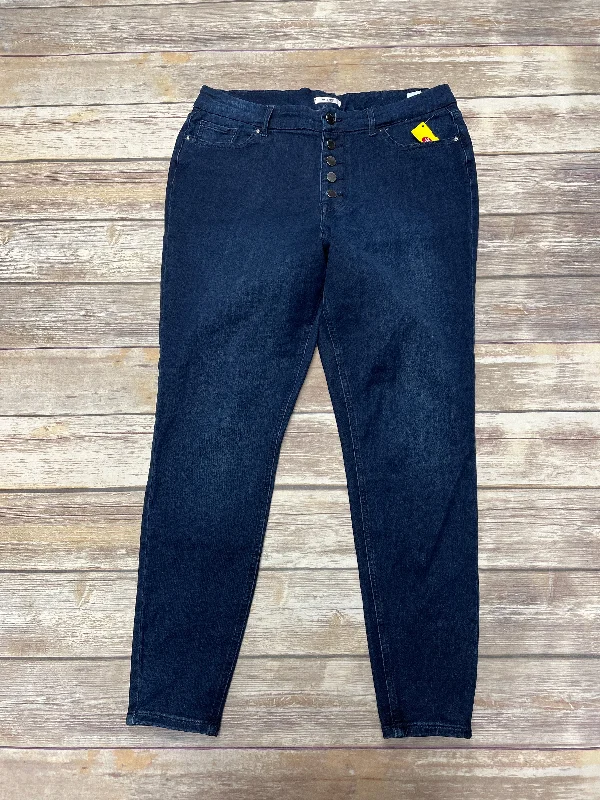 Soft Casuals Jeans Skinny By Maurices In Blue Denim, Size: L