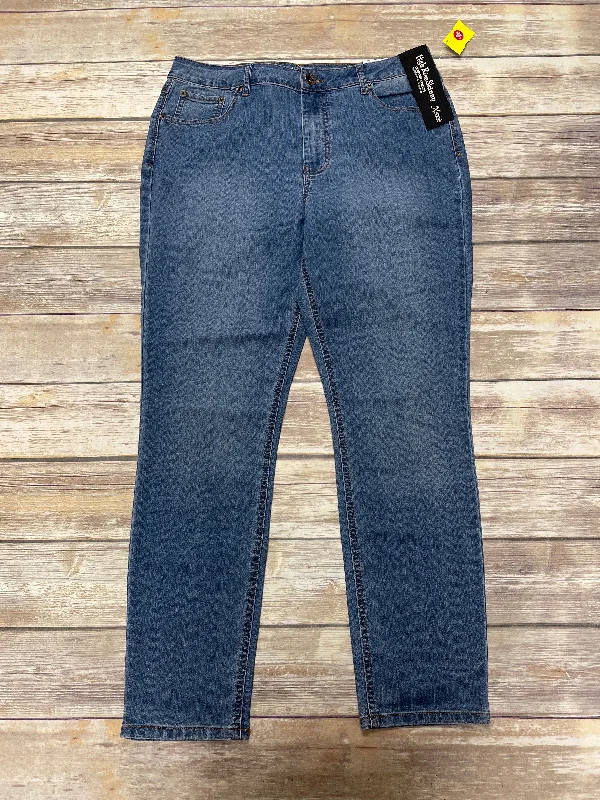 New Design Jeans Skinny By Natural Reflections In Blue Denim, Size: 16