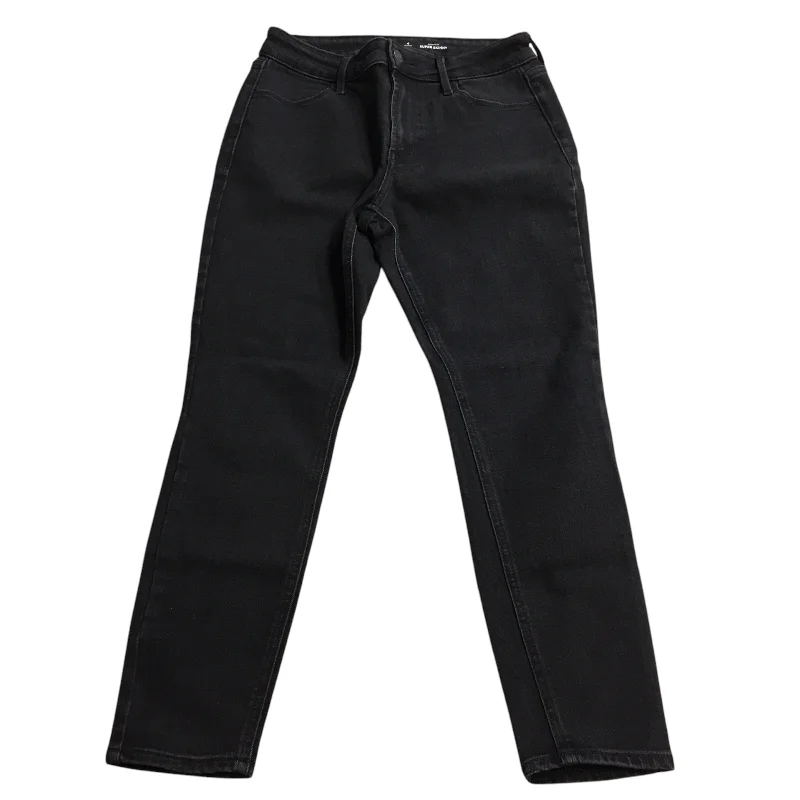 Chic Comfort Jeans Skinny By Old Navy In Black Denim, Size: 4