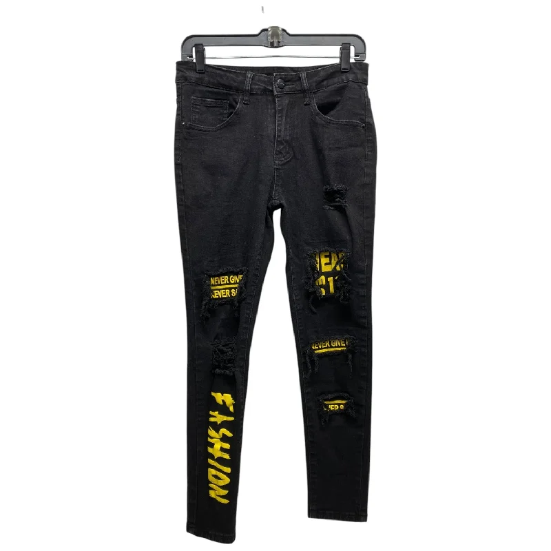 Free And Comfortable Jeans Skinny By Shein In Black, Size: 10