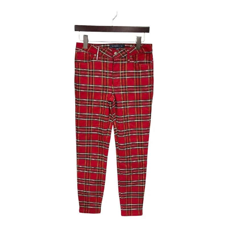 Double-sided Wear Jeans Skinny By Tommy Hilfiger In Plaid Pattern, Size: 4