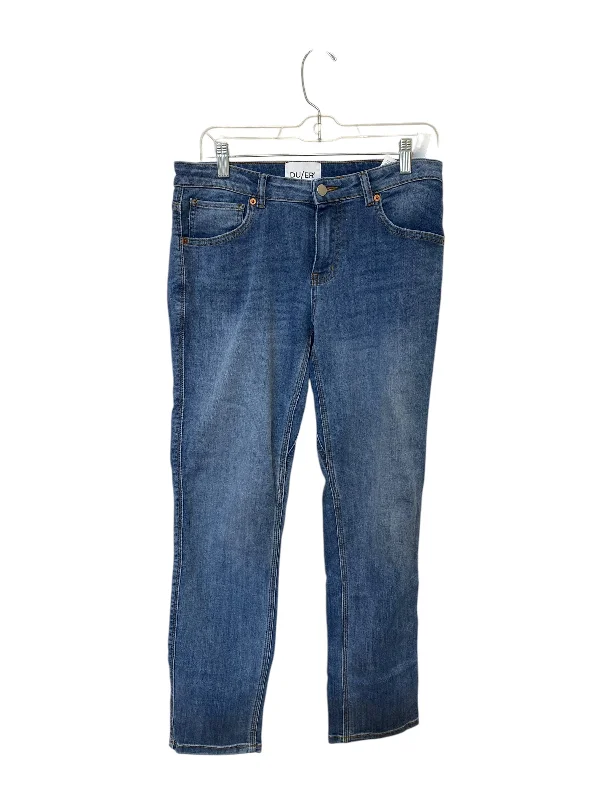 Elegant Temperament Jeans Straight By Cmb In Blue Denim, Size: 28