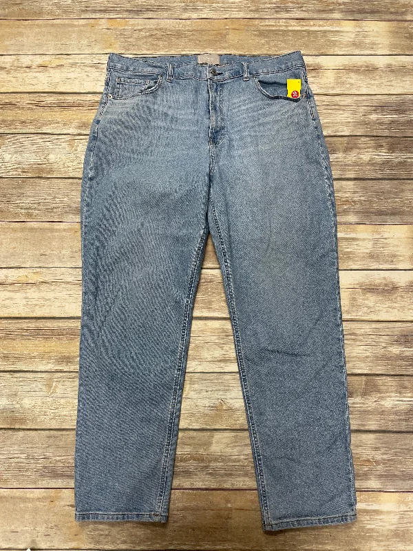 Exquisite Tailoring Jeans Straight By Everlane In Blue Denim, Size: 20