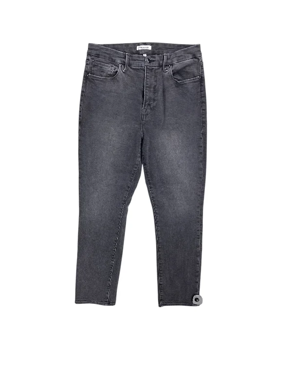 Soft Fabrics Jeans Straight By Good American In Black, Size: 14