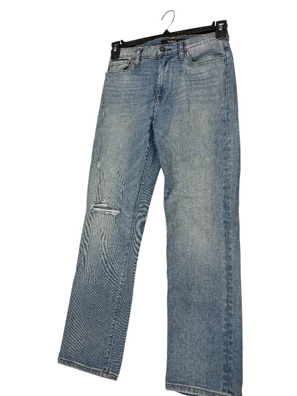 Comfortable Lounge Wear Jeans Straight By Hudson In Blue Denim, Size: 4