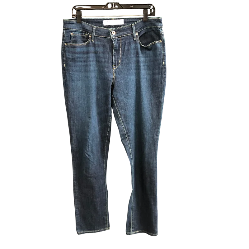 Warm Wear Jeans Straight By Levis In Blue Denim, Size: 14l