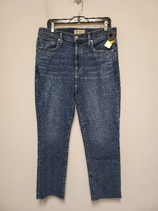 End Of The Year Jeans Straight By Madewell In Blue Denim, Size: 8