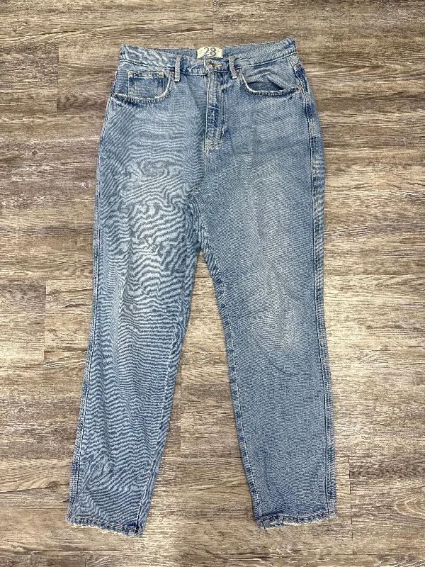 Classic And Versatile Jeans Straight By We The Free In Blue Denim, Size: 6
