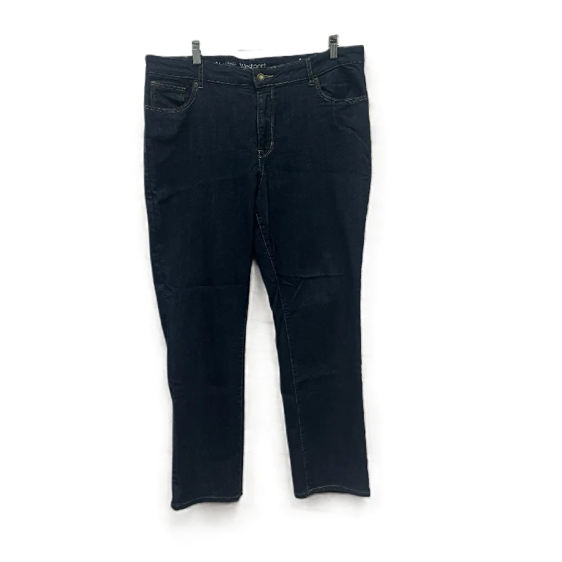 Weekend Wear Jeans Straight By Westport In Blue, Size: 16