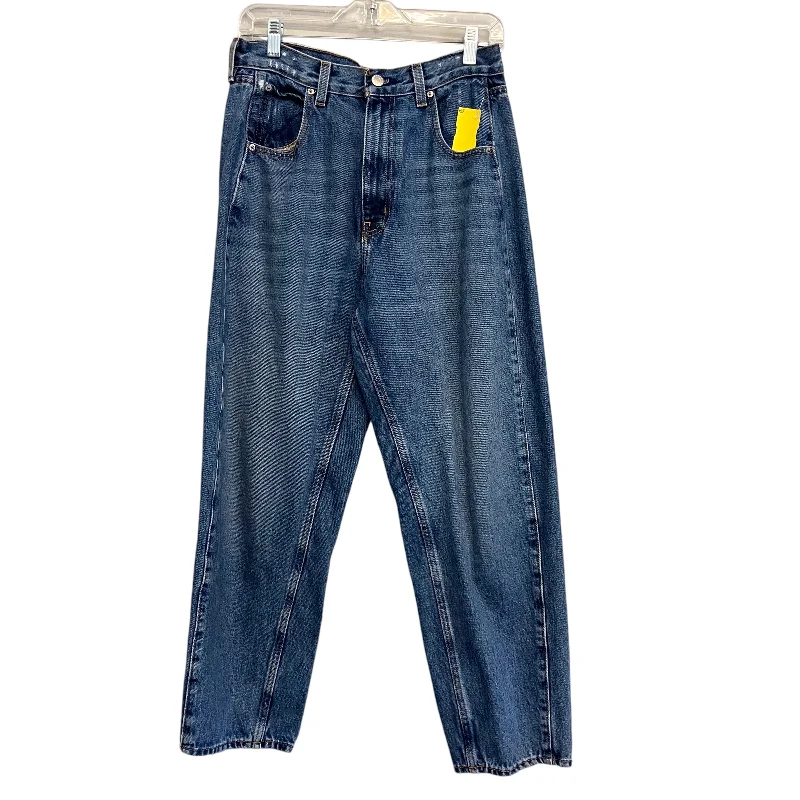 Luxury Temperament Jeans Wide Leg By Bdg In Blue Denim, Size:10