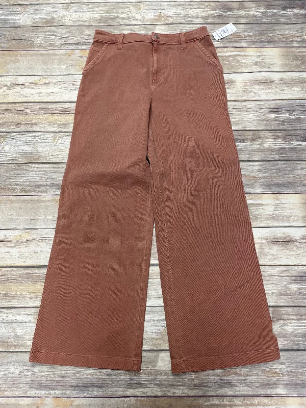 Exclusive Customization Jeans Wide Leg By Bp In Orange, Size: 12