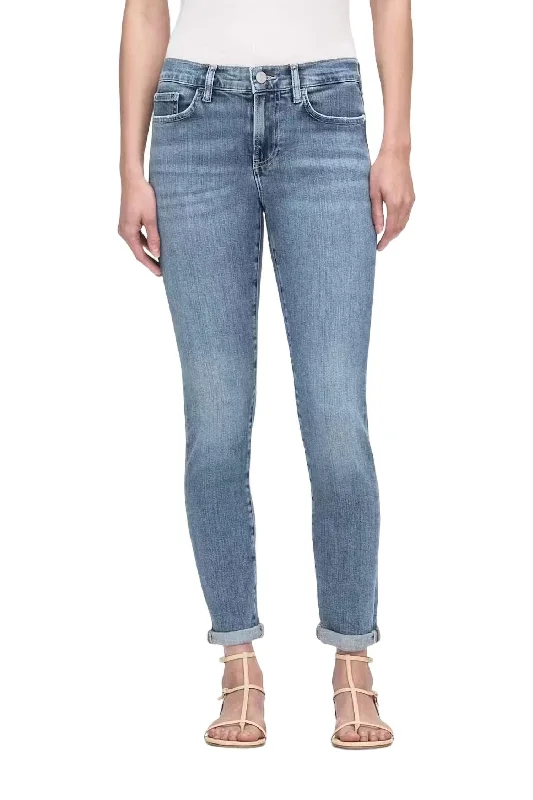 Comfortable Chic Le Garcon Jeans In Daphne Blue