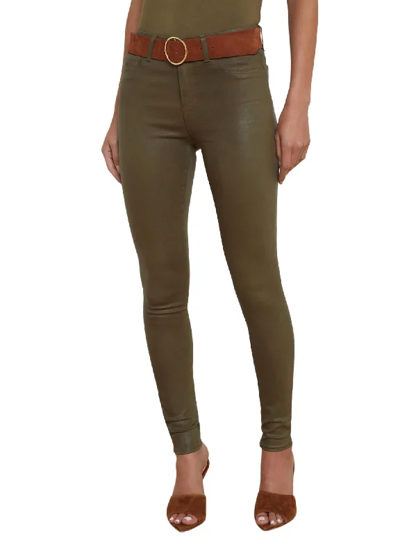 Comfortable Lifestyle Marguerite High Rise Skinny Jean In Pine Coated