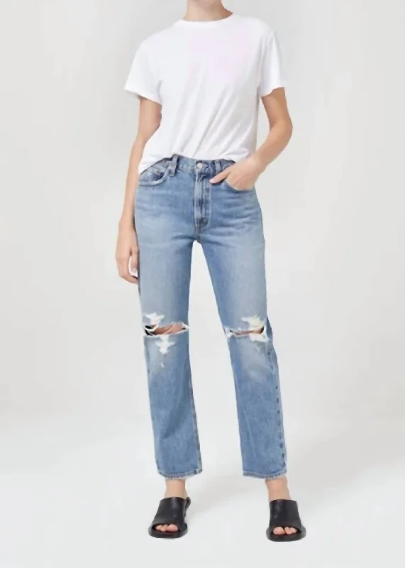 Fashionable Items Mia Mid Rise Straight Jean In Rule
