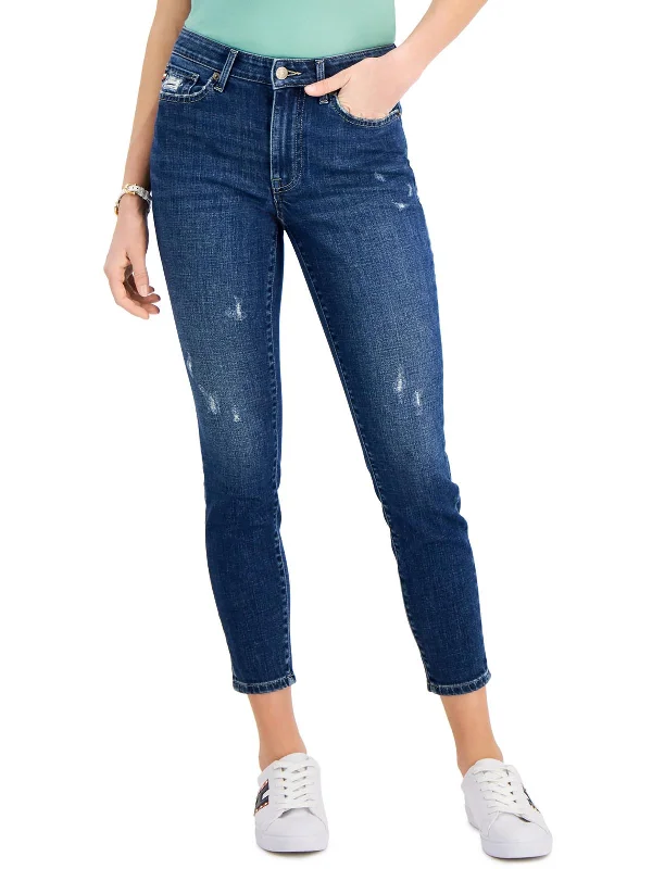 Moisture wicking Womens Denim Curvy Ankle Jeans