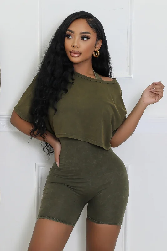 Noble And Elegant Study Date Romper Set
